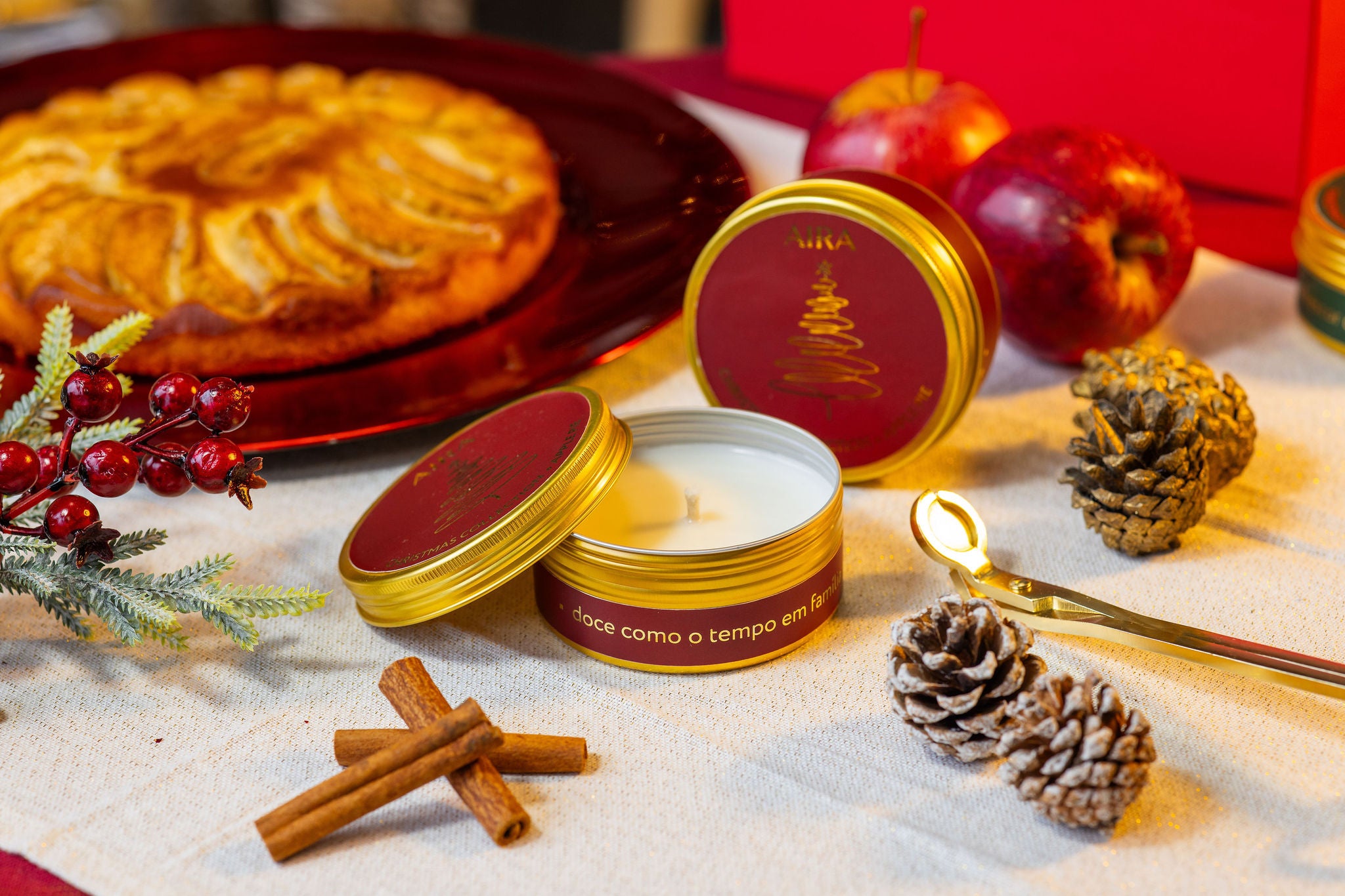 Vela Aromática 100g | Apple Pie - Christmas Collection