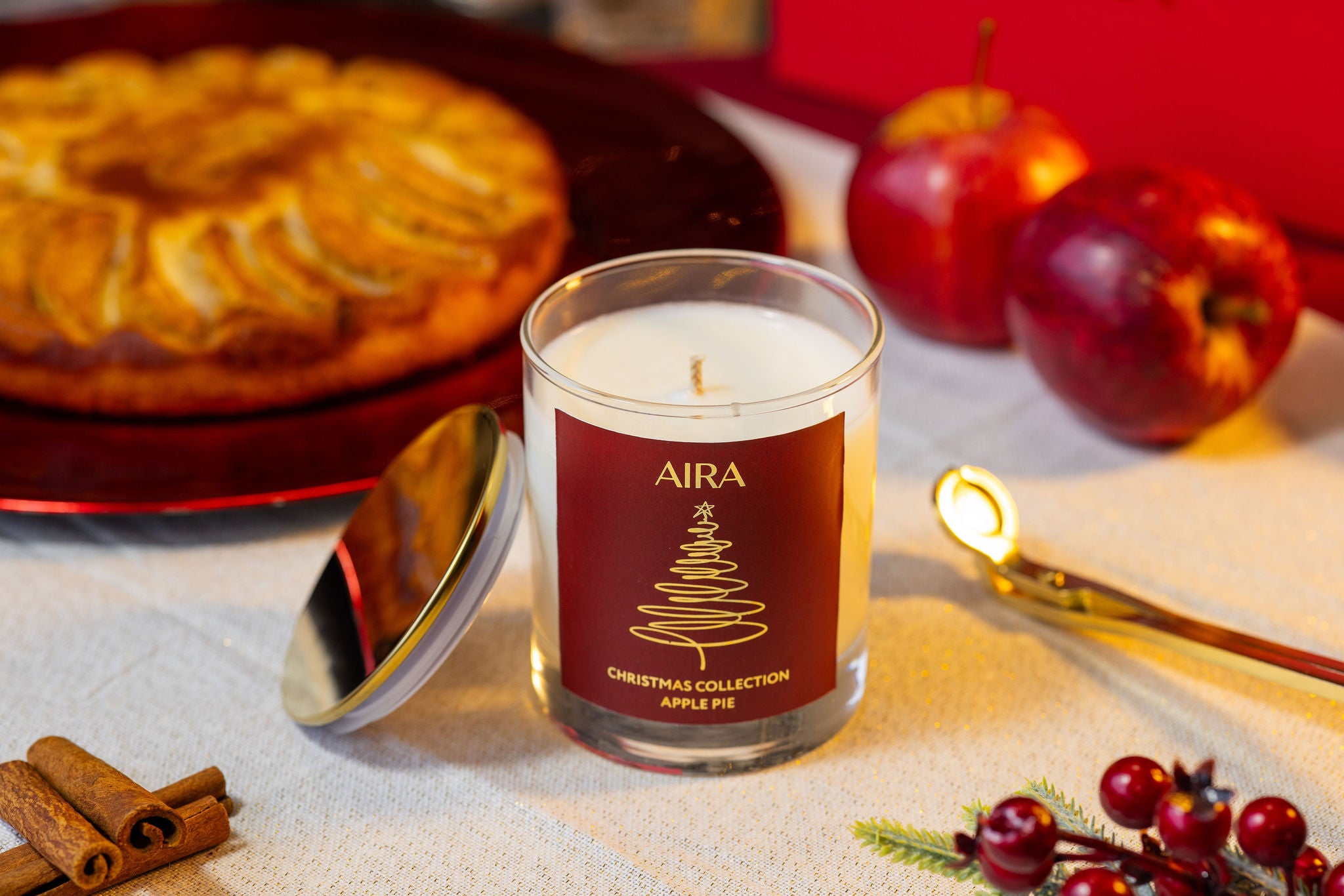 Vela Aromática 210g | Apple Pie - Christmas Collection