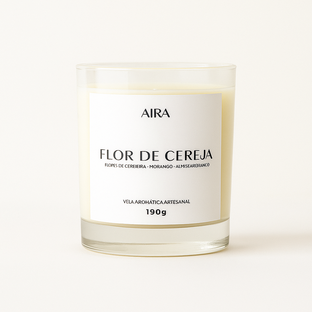 Vela Aromática 190g - Flor de Cereja